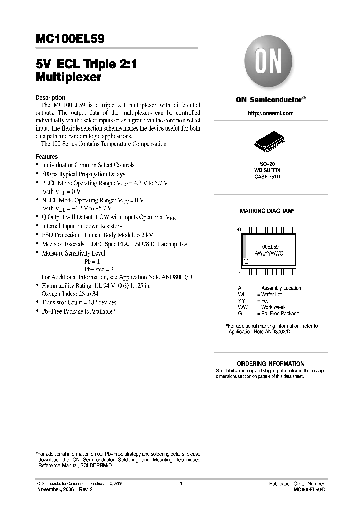 MC100EL59DW_751046.PDF Datasheet