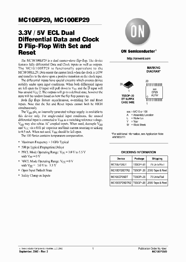 MC100EP29DT_743034.PDF Datasheet