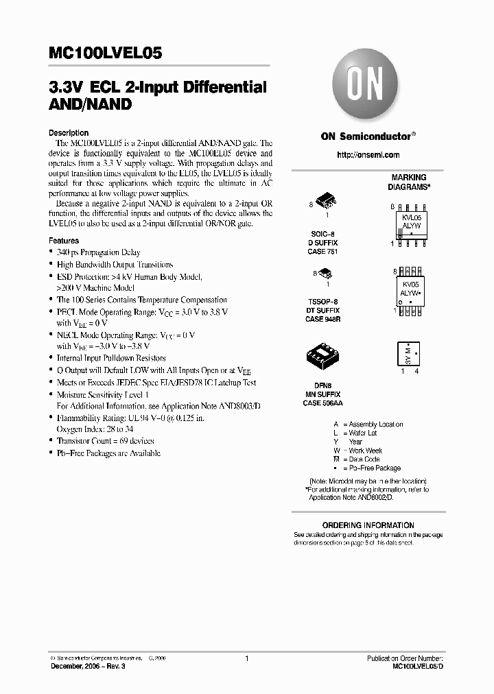 MC100LVEL05D_752754.PDF Datasheet