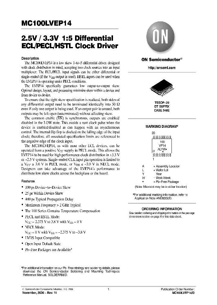 MC100LVEP1406_753431.PDF Datasheet