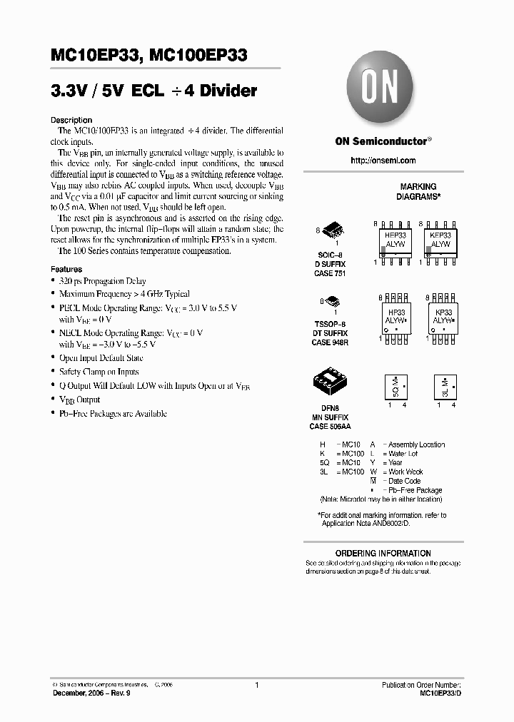 MC10EP3306_743673.PDF Datasheet