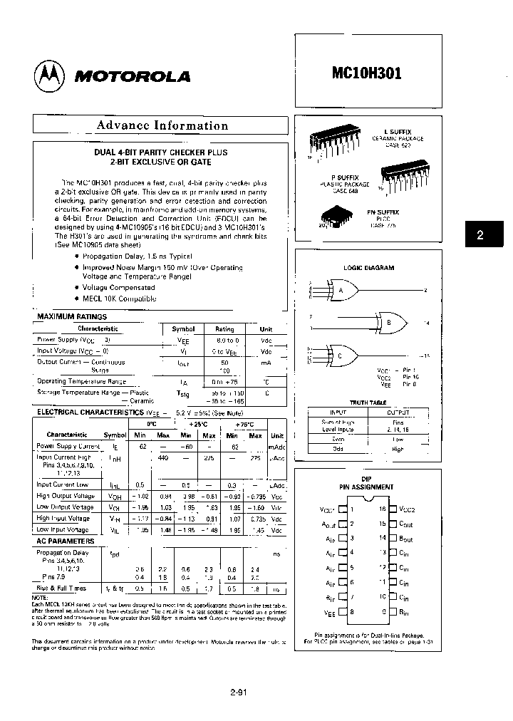 MC10H301_879659.PDF Datasheet