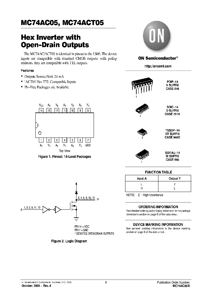 MC74ACT05DR2_801705.PDF Datasheet