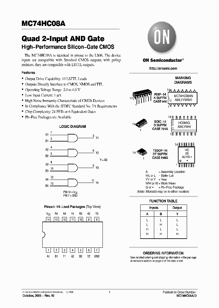 MC74HC08ADG_608845.PDF Datasheet