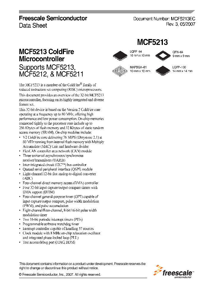 MCF5211CAE66_1011246.PDF Datasheet