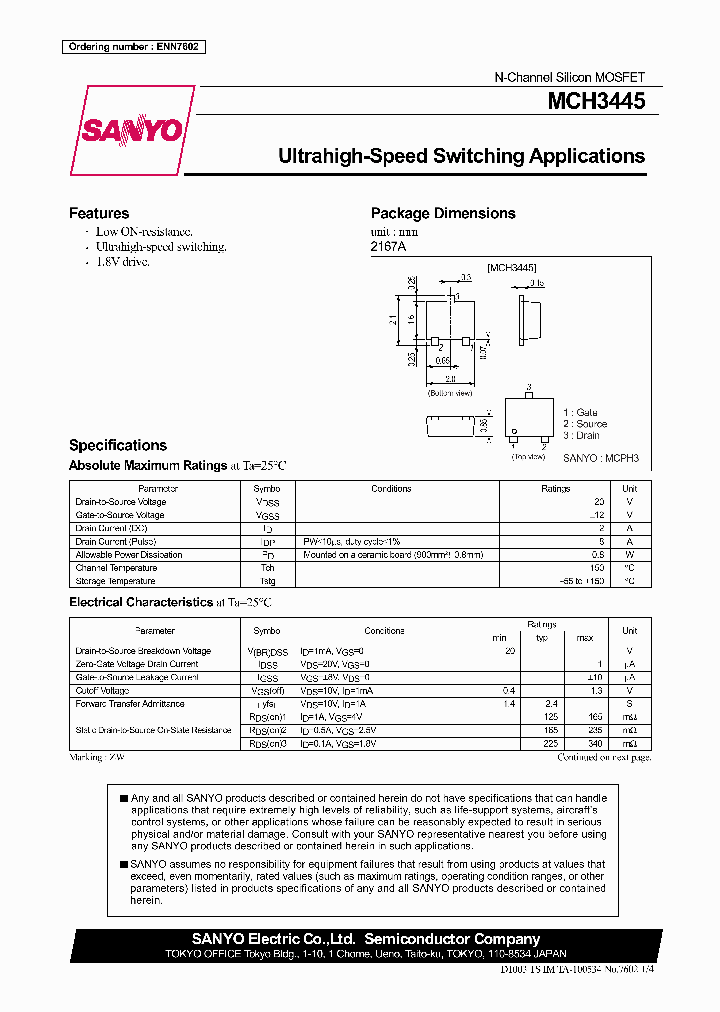 MCH3445_673290.PDF Datasheet