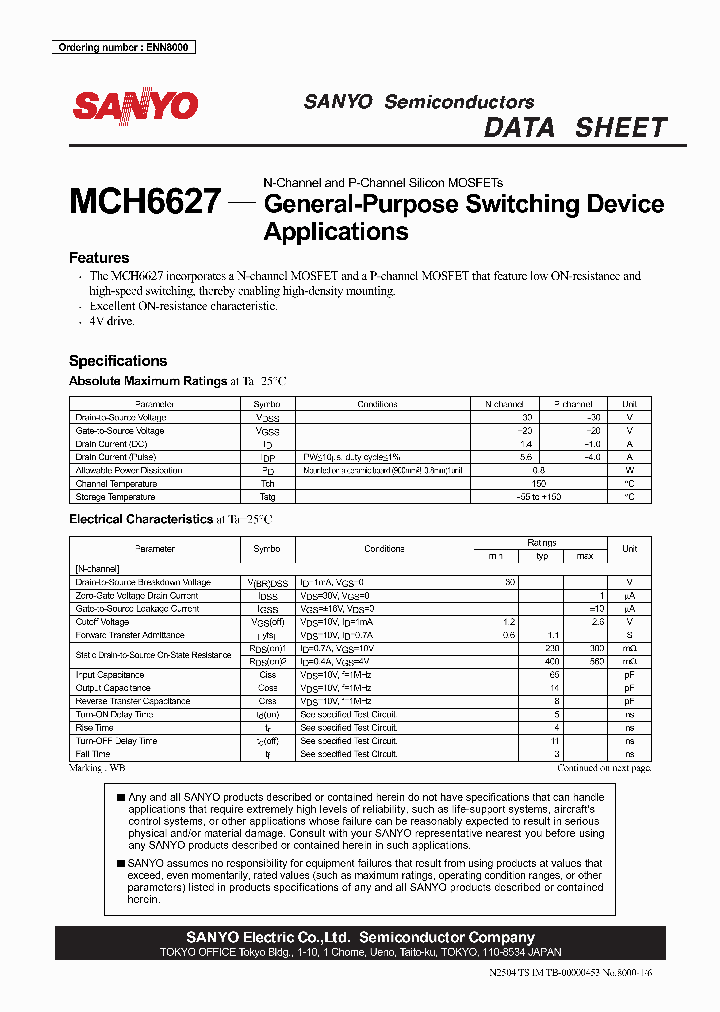 MCH6627_678109.PDF Datasheet