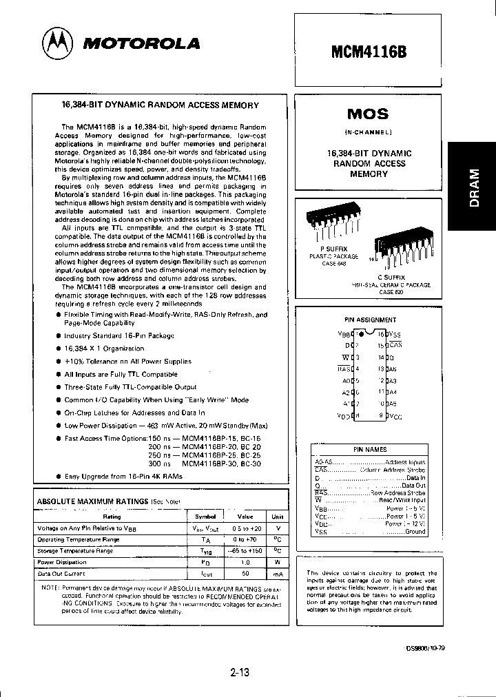MCM4116B_768312.PDF Datasheet