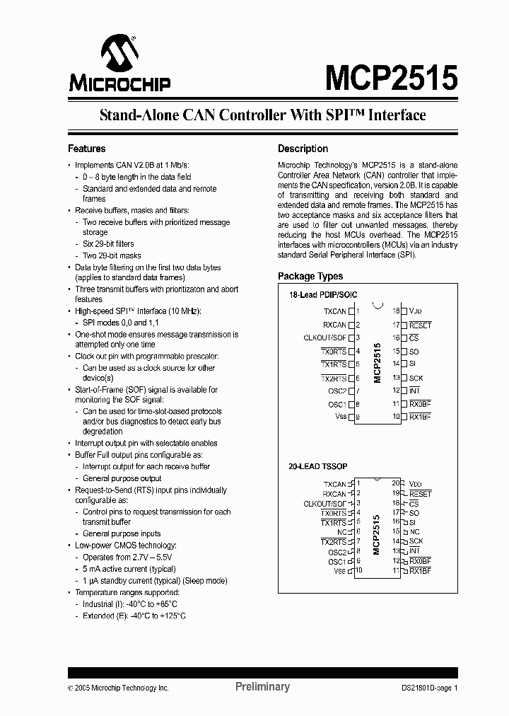 MCP2515-EP_711489.PDF Datasheet