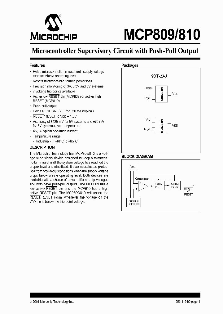MCP809_954541.PDF Datasheet