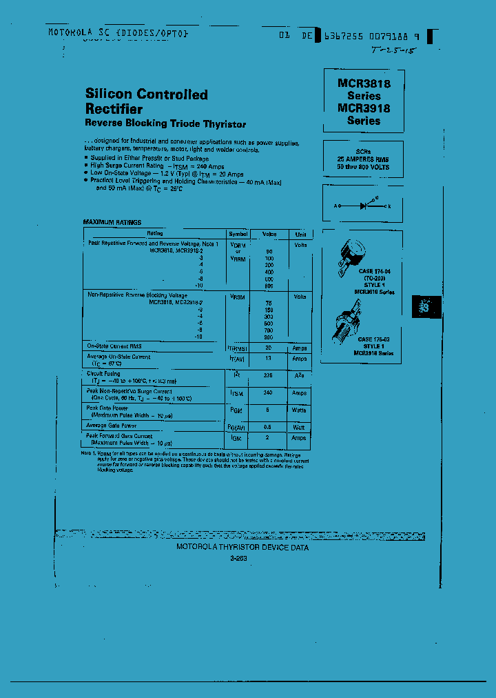 MCR3918_705439.PDF Datasheet