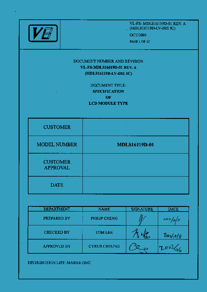 MDLS16119D-LV-DIEIC_701008.PDF Datasheet