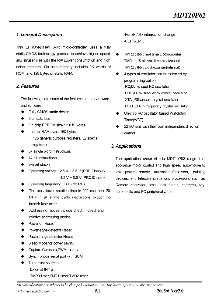 MDT10P62_936766.PDF Datasheet