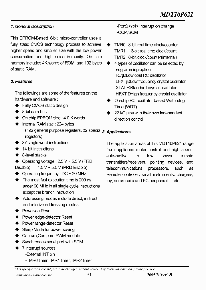 MDT10P621_936767.PDF Datasheet