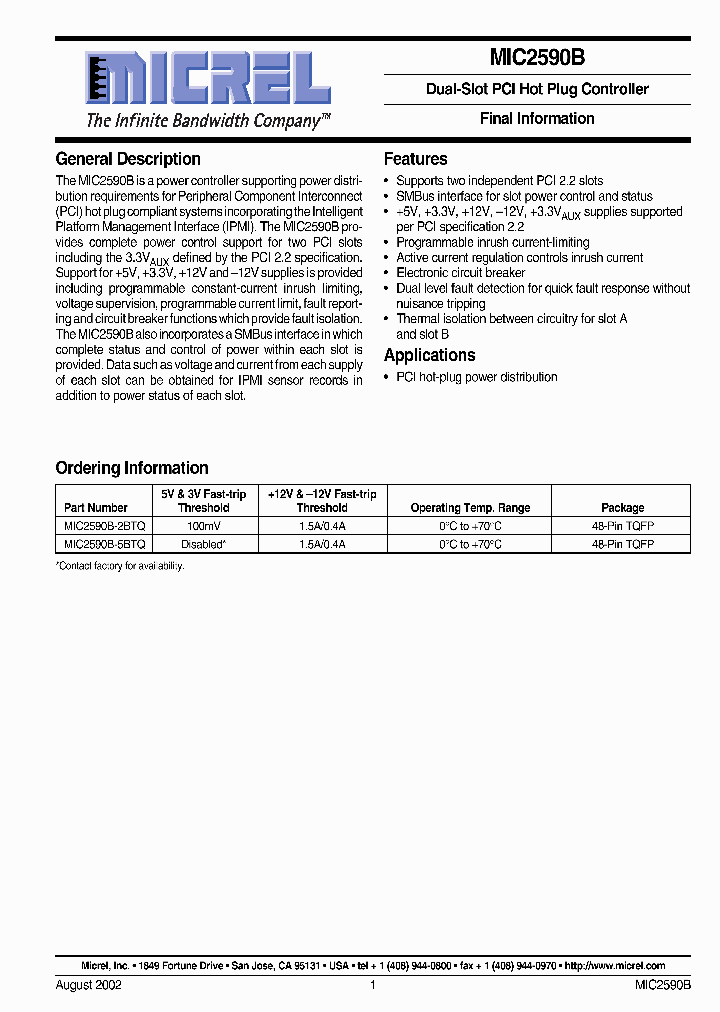MIC2590B_750125.PDF Datasheet