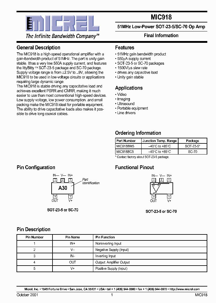 MIC918_622103.PDF Datasheet