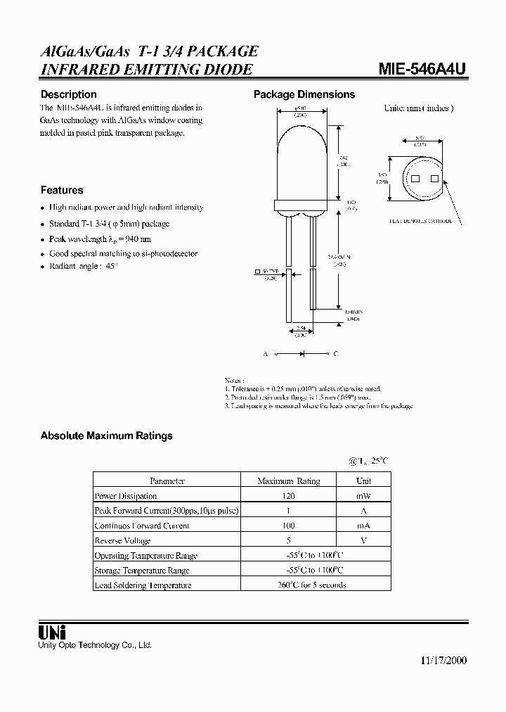 MIE-546A4U_928073.PDF Datasheet