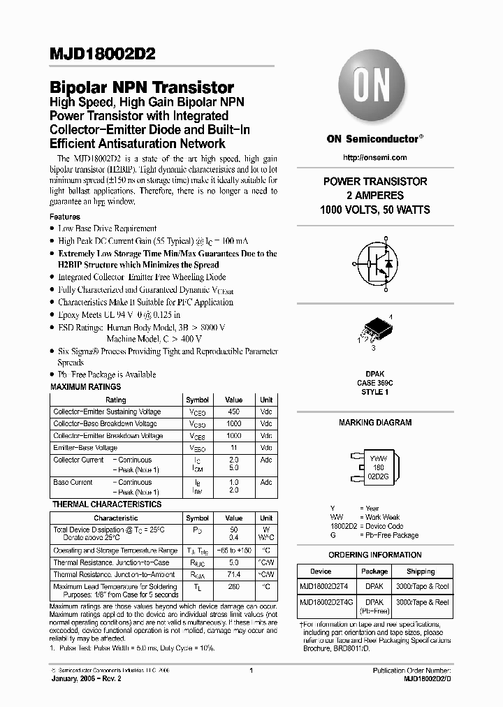 MJD18002D2_742622.PDF Datasheet