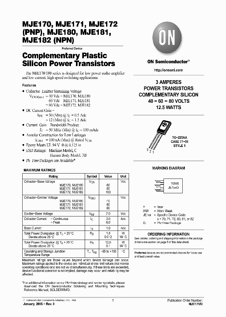 MJE17106_742727.PDF Datasheet