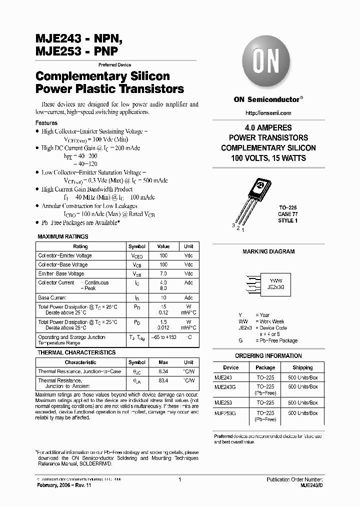 MJE24306_742734.PDF Datasheet