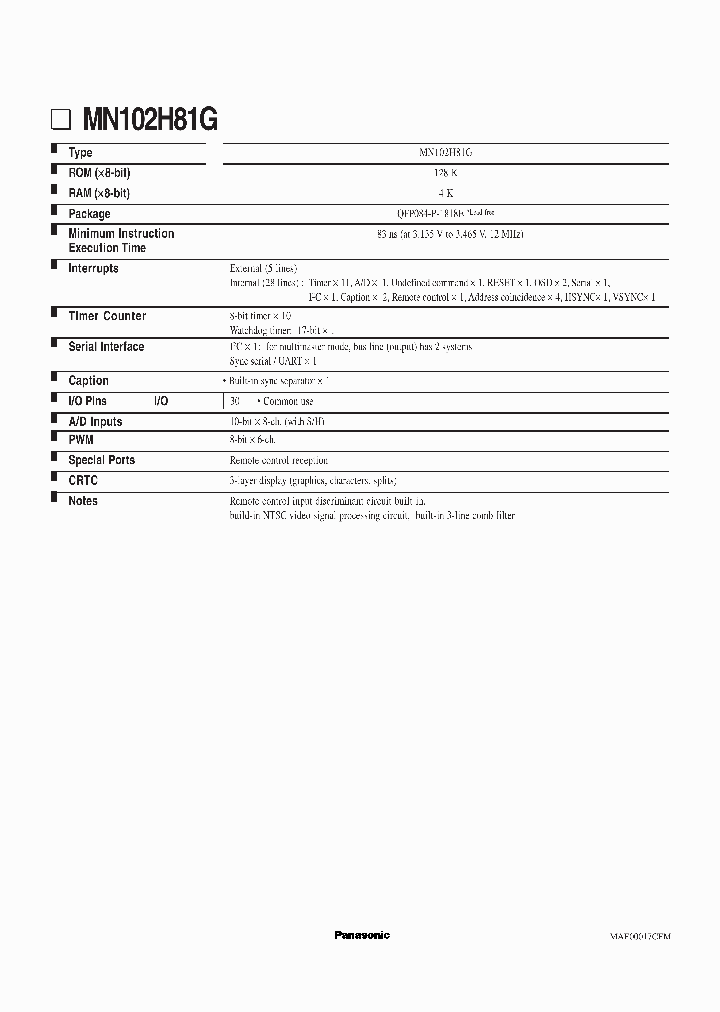 MN102H81G_894145.PDF Datasheet