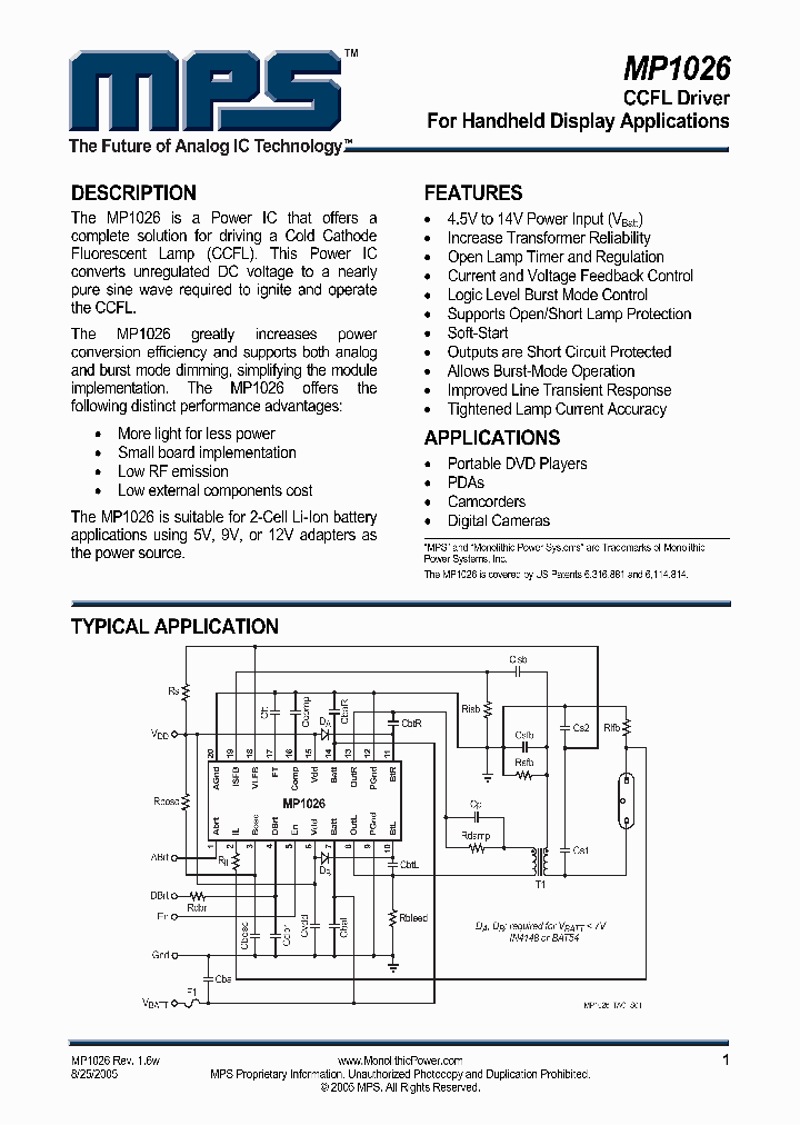 MP1026_902505.PDF Datasheet