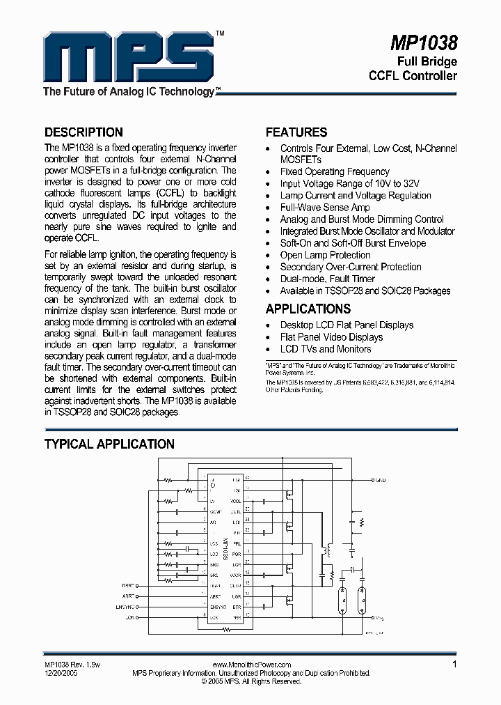 MP1038_1019194.PDF Datasheet