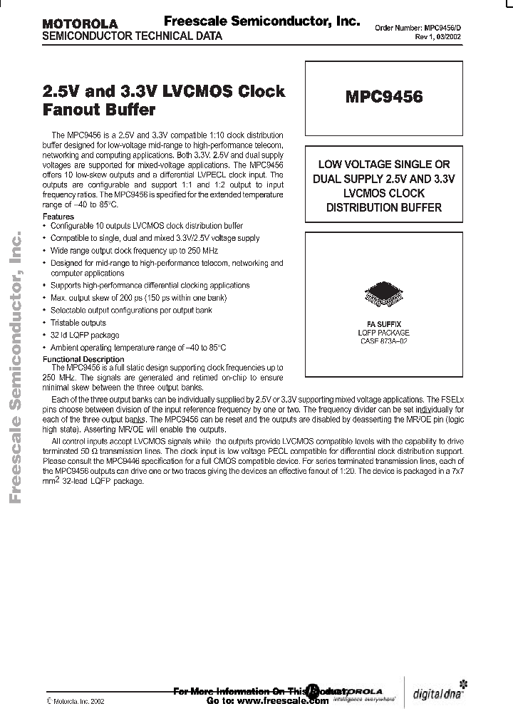 MPC9456_883089.PDF Datasheet
