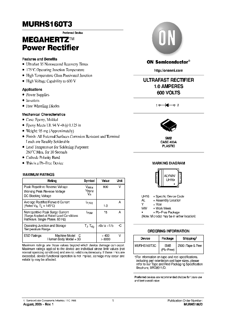 MURHS160T3_642061.PDF Datasheet