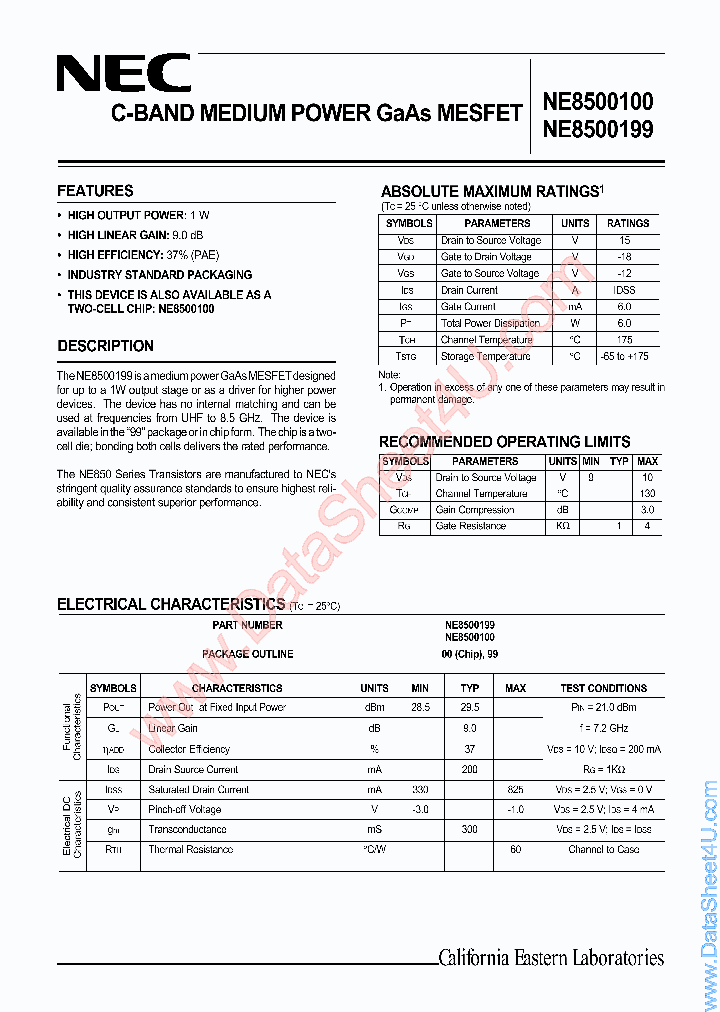 NE500199_831437.PDF Datasheet