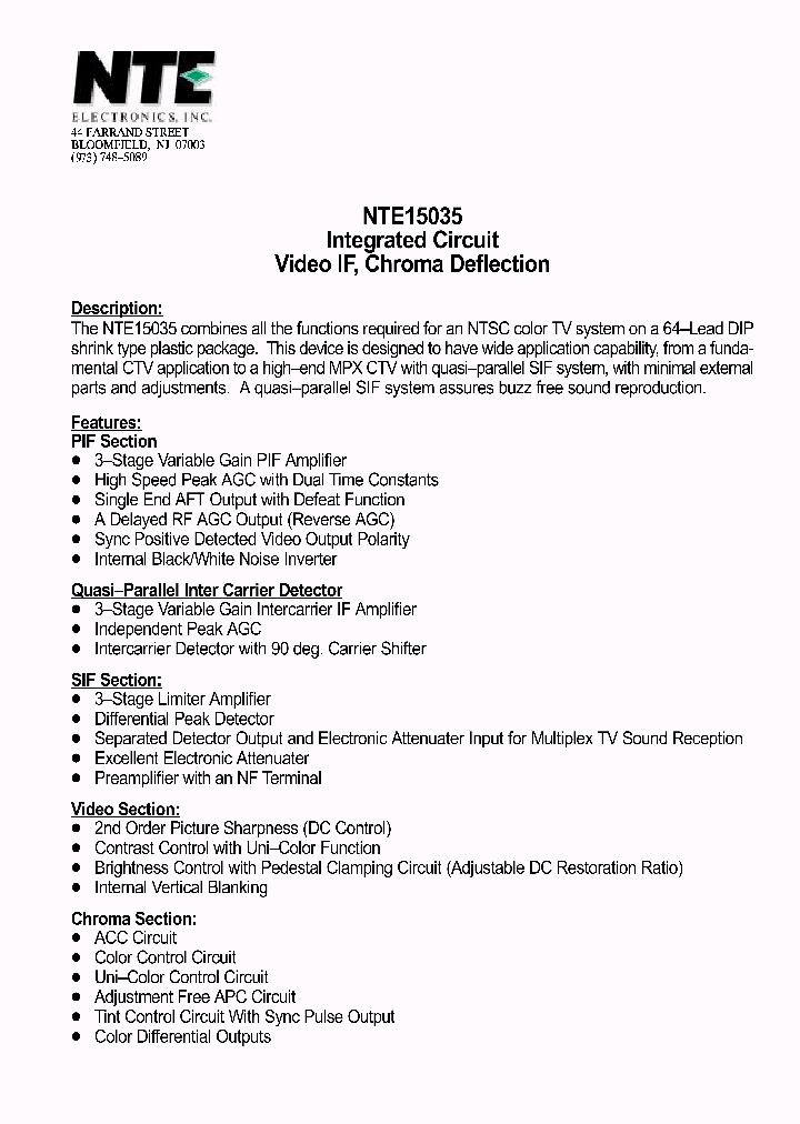 NTE15035_807383.PDF Datasheet