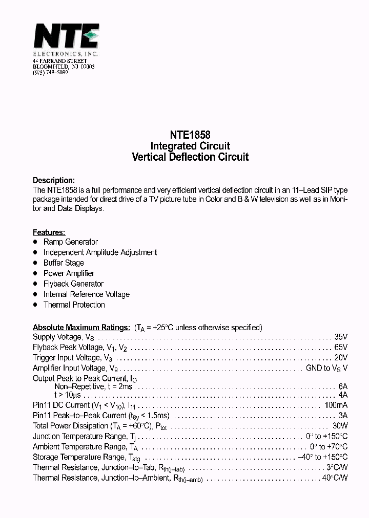 NTE1858_1026981.PDF Datasheet