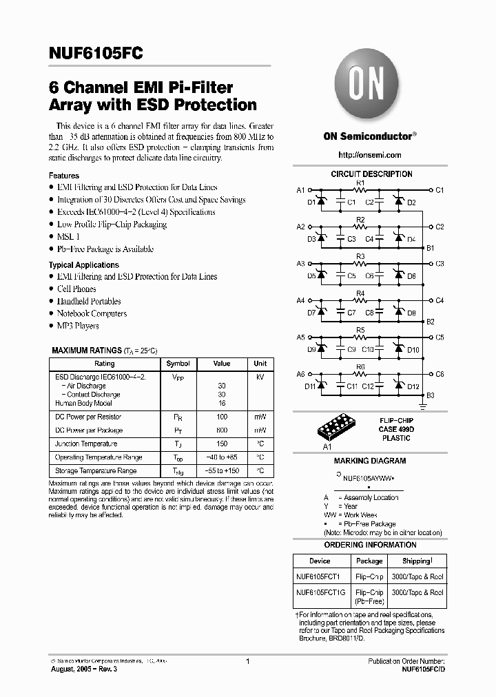 NUF6105FCT1G_1017280.PDF Datasheet