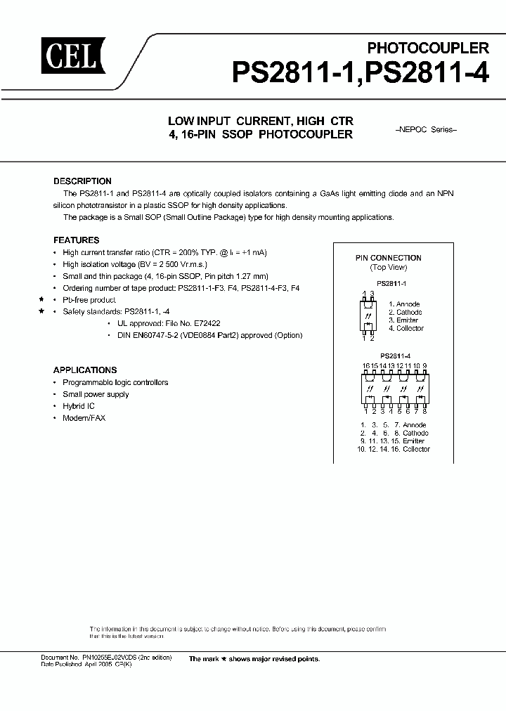 PS2811-1-V_717833.PDF Datasheet