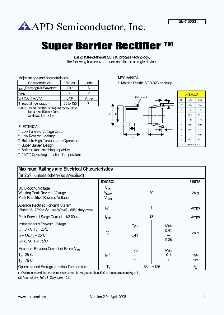 SBR130S3_1020143.PDF Datasheet
