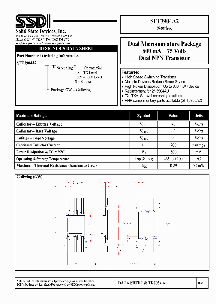 SFT3904A2GW_939291.PDF Datasheet