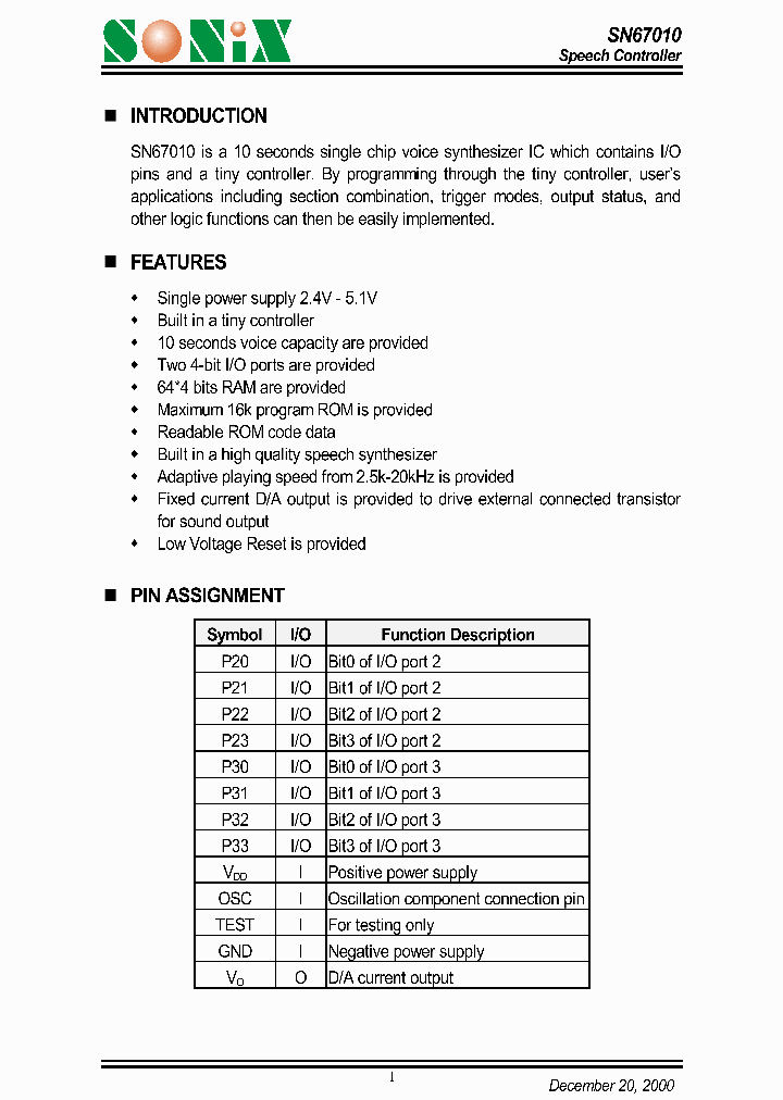 SN67010_811030.PDF Datasheet