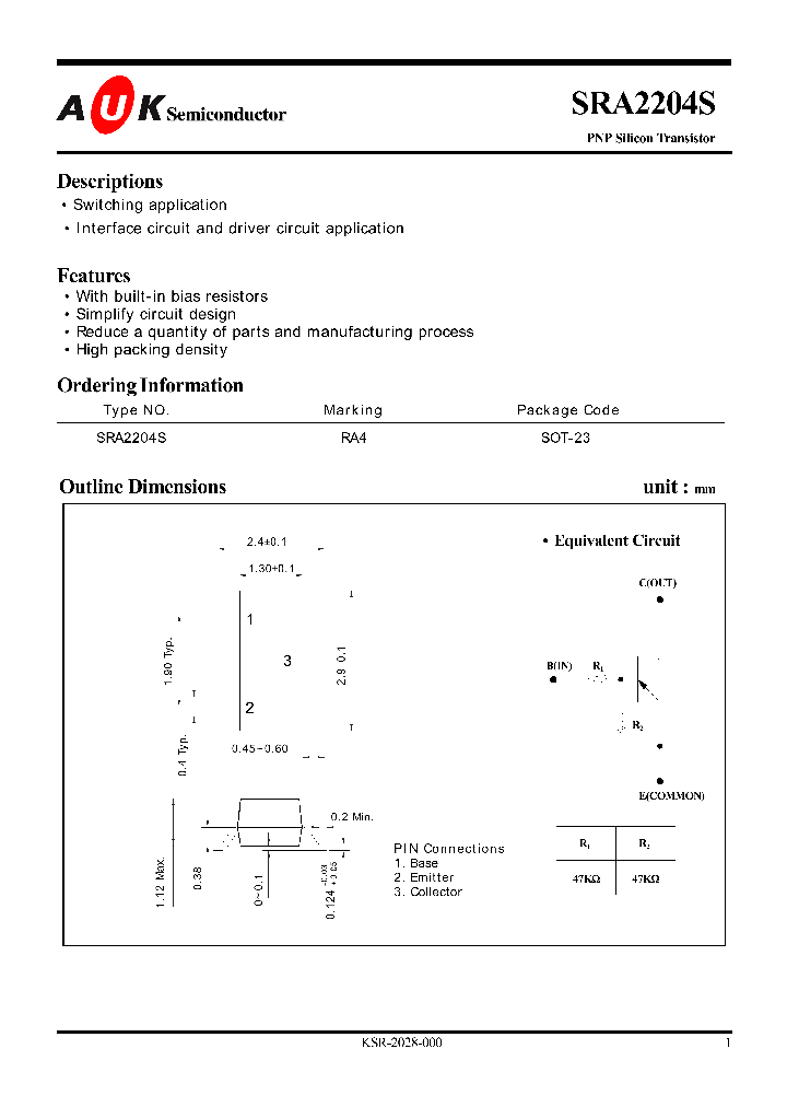 SRA2204S_829676.PDF Datasheet