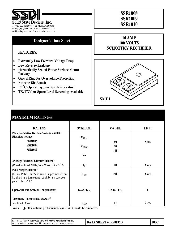 SSR1008_1020300.PDF Datasheet