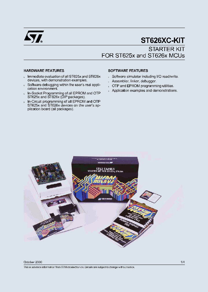 ST626XC-KIT_938182.PDF Datasheet