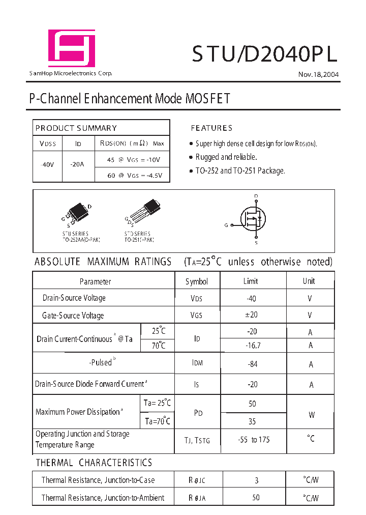 STD2040PL_868030.PDF Datasheet