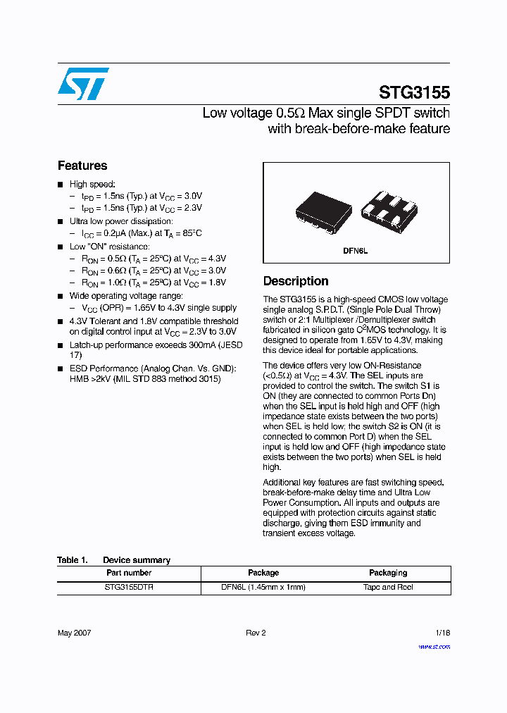 STG3155_931283.PDF Datasheet