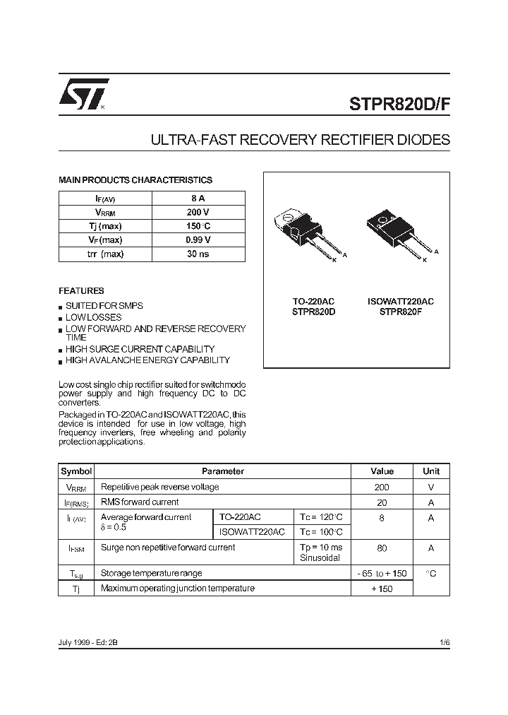 STPR820F_955896.PDF Datasheet