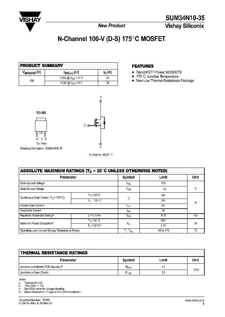 SUM34N10-35_857736.PDF Datasheet