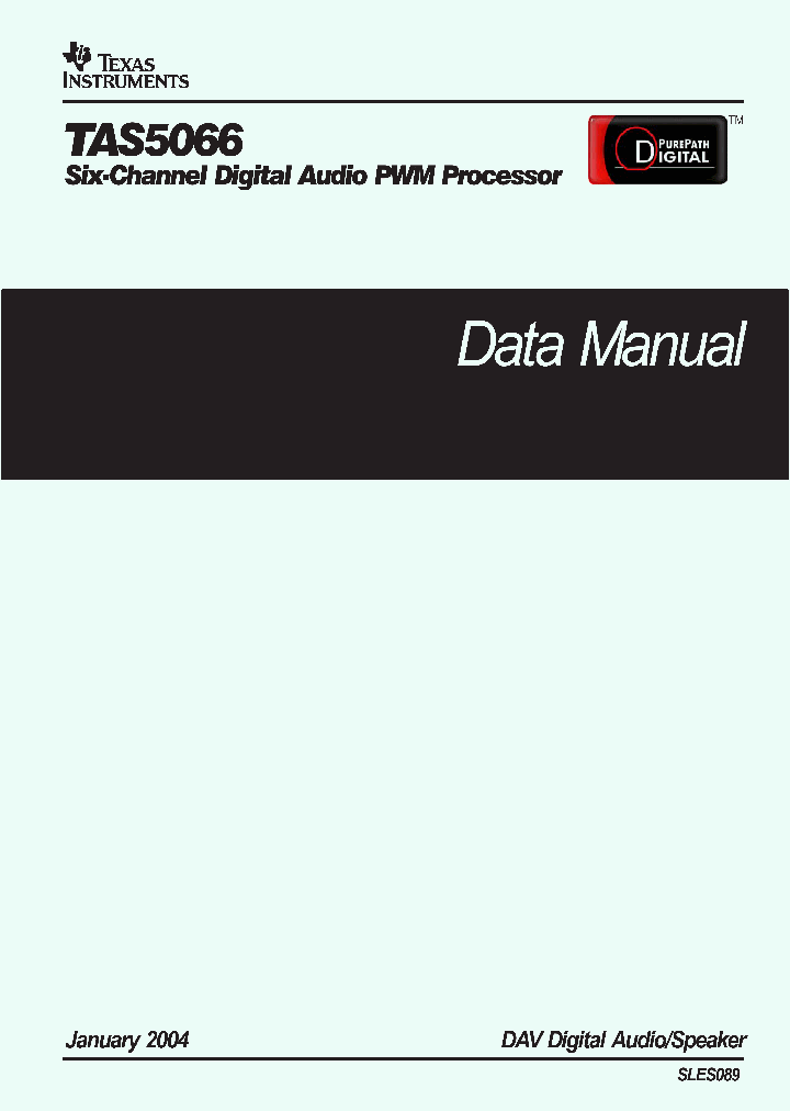 TAS5066_843646.PDF Datasheet