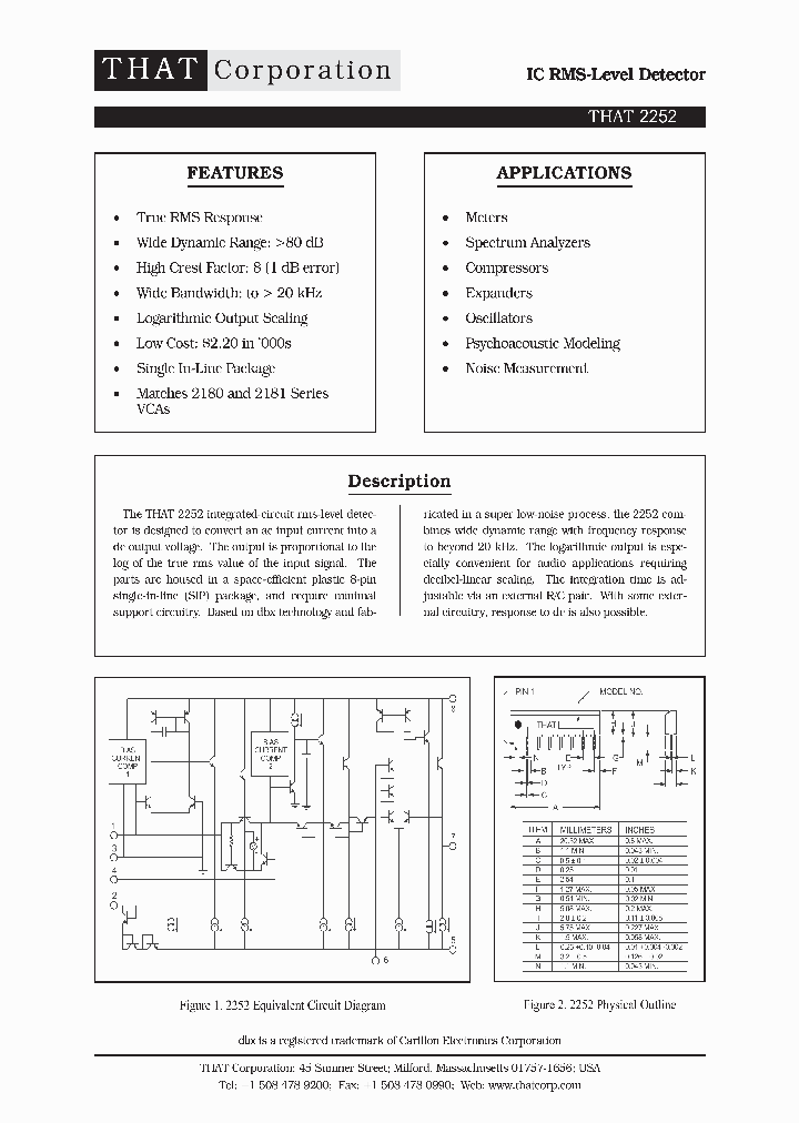 THAT2252_1020660.PDF Datasheet
