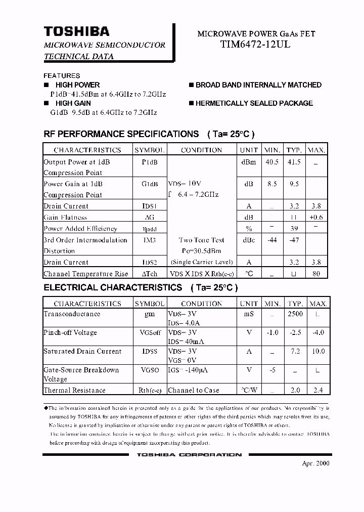TIM6472-12UL_800954.PDF Datasheet