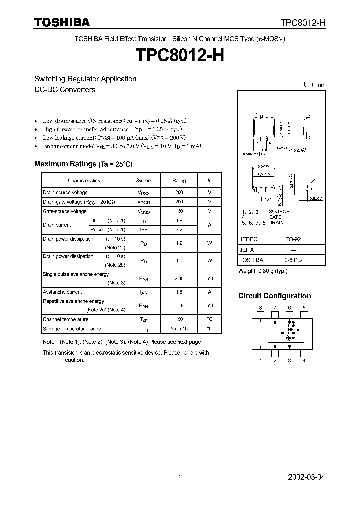 TPC8012-H_1013684.PDF Datasheet
