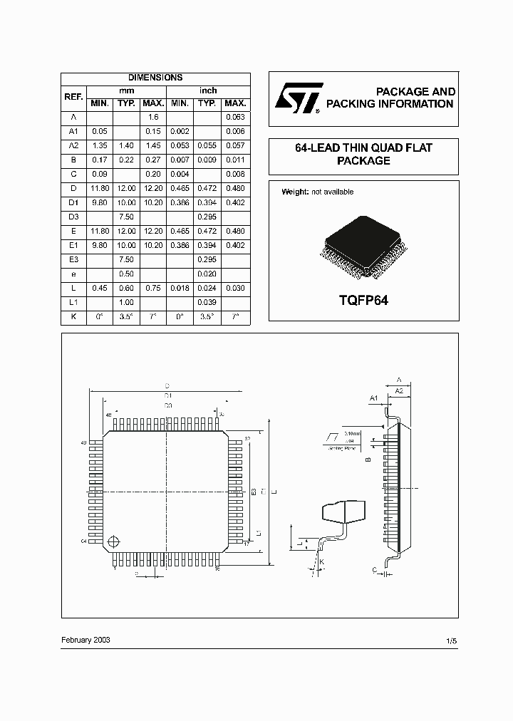 TQFP64_798748.PDF Datasheet