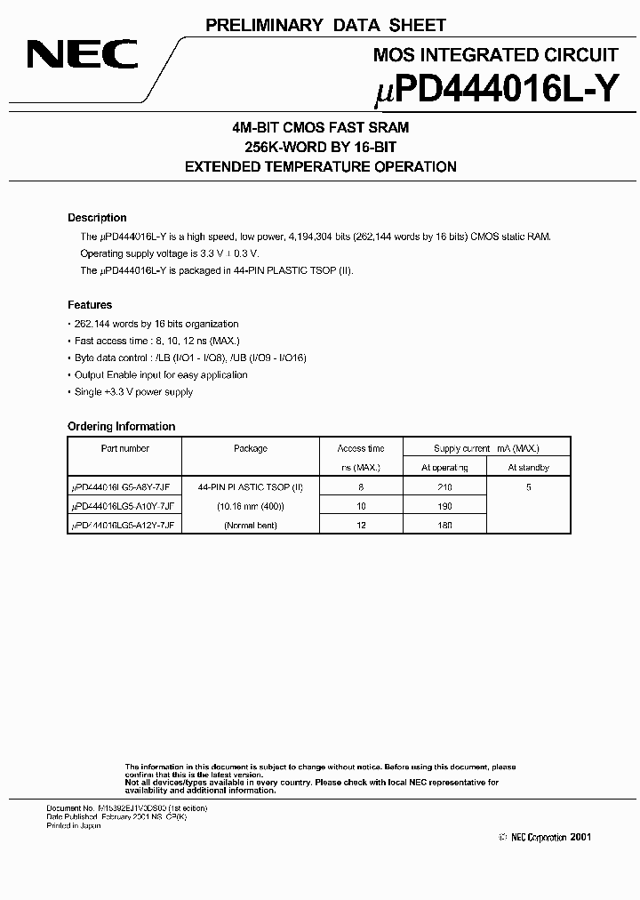 UPD444016LG5-A10Y-7JF_960910.PDF Datasheet
